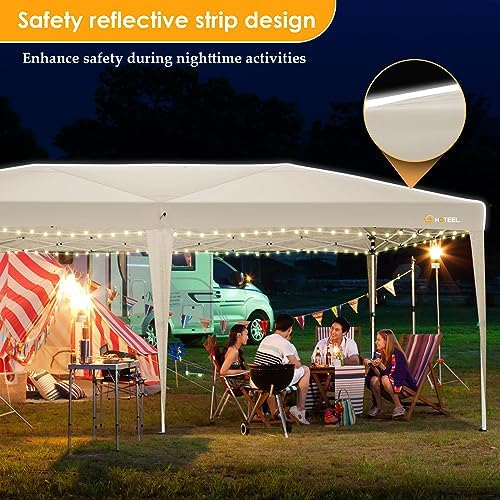 10x20 Pop up Canopy with Sidewalls, One Push Outdoor Tents for Parties Waterproof Canopy Tent with Center Lock, alternate