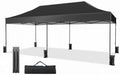 10x20 Pop Up Canopy Without Sidewalls - Breezy Open-Air Instant Shelter with Roller Bag & Sandbag - Outdoor