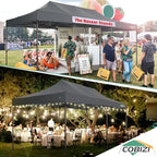 10x20 Pop Up Heavy Duty Canopy Tent with 4 Sandbags, Commercial Heavy Duty Pop Up Tent for Parties All Weather, alternate