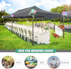 10x20 Pop Up Heavy Duty Canopy Tent with 4 Sandbags, Commercial Heavy Duty Pop Up Tent for Parties All Weather, alternate