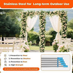 10x20ft Backdrop Stand Pipe Kit, Curtain Frame Professional Background Support Telescopic Stainless Steel Wall, alternate