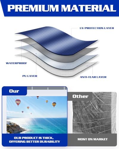 10x20ft Clear Sidewalls for 10x20ft Canopy Frame (White, 4pcs Only) in 10x20ft in White, alternate view 6