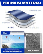 10x20ft Clear Sidewalls for 10x20ft Canopy Frame (White, 4pcs Only) in 10x20ft in White, alternate view 6