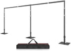10x20ft Heavy Duty Backdrop Stand, Pipe and Drape Stand, Black in 10x20ft in Black