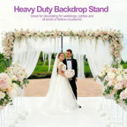 10x20ft Heavy Duty Backdrop Stand, Pipe and Drape Stand, Black in 10x20ft in Black, alternate view 6