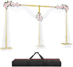 10x20ft Heavy Duty Pipe and Drape Backdrop Stand Kit -Gold in 10x20ft