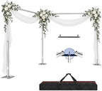10x20ft Heavy Duty Pipe and Drape Backdrop Stand with Handle Base in 10x20ft, alternate view 2