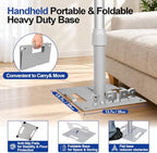 10x20ft Heavy Duty Pipe and Drape Backdrop Stand with Handle Base in 10x20ft, alternate view 3