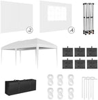 10X20Ft Outdoor Party Tent Gazebo with 6 Sidewalls, Waterproof Gazebo Pop Up Canopy Tent, Heavy Duty Commercial, alternate