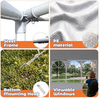 10x20FT Party Tent Outdoor Canopy with 6 Removable Sidewalls, White in 10x20FT in White, alternate view 6