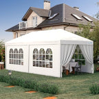 10x20ft Party Tent with Removable Church Sidewalls in 10x20ft, alternate view 2