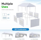 10x20ft Party Tent with Removable Church Sidewalls in 10x20ft, alternate view 4