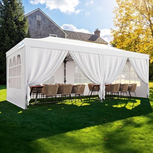 10x20FT Pop Up Canopy Tent with Sidewalls in 10x20FT