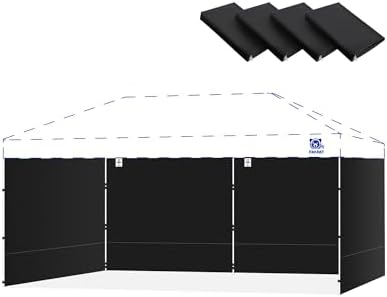 10x20ft Sidewalls for Canopy, Black (4Pcs Sidewalls Only) in 10x20ft