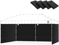 10x20ft Sidewalls for Canopy, Black (4Pcs Sidewalls Only) in 10x20ft