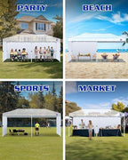 10x20ft Sidewalls for Canopy, Dusk Gray(4Pcs Sidewalls Only) in 10x20ft, alternate view 4