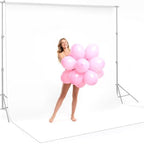 10x20ft White Backdrop for Photography, Dual-Size Dual-Pocket Design Photo Booth Background for Portrait