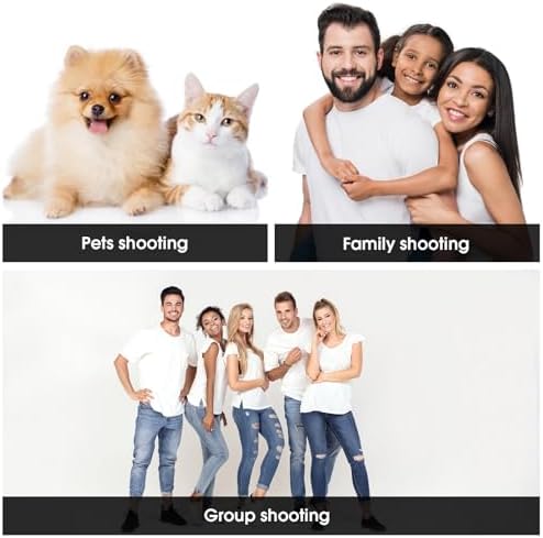 10x20ft White Backdrop for Photography, Dual-Size Dual-Pocket Design Photo Booth Background for Portrait, alternate view 6