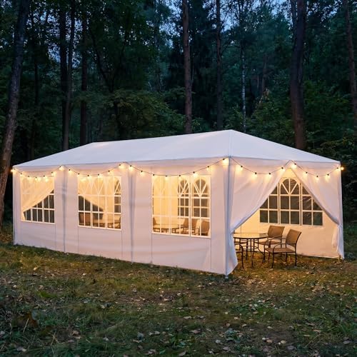 10x30 Canopy Tent Outdoor Party Tent with 8 Sidewalls, alternate view 3