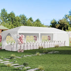 10x30 FT Outdoor Heavy Duty Party Tent with Removable Sidewalls for Wedding in 10x30 FT