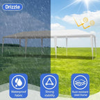 10x30 FT Outdoor Party Tent, Waterproof Canopy Shelter, White in 10x30 FT in White, alternate view 7