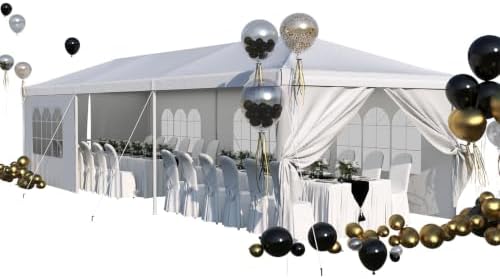 10x30 FT Outdoor Water & UV & Wind Resistant Party Tent in 10x30 FT
