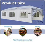 10x30 FT Outdoor Water & UV & Wind Resistant Party Tent in 10x30 FT, alternate view 3