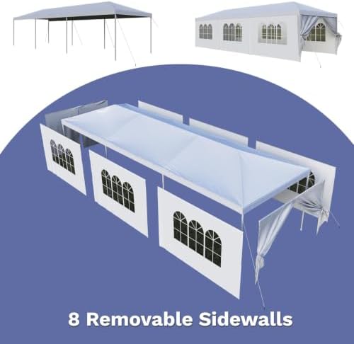 10x30 FT Outdoor Water & UV & Wind Resistant Party Tent in 10x30 FT, alternate view 5