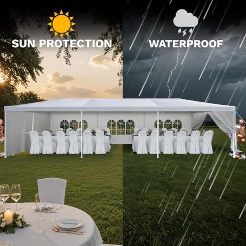 10x30 FT Outdoor Water & UV & Wind Resistant Party Tent in 10x30 FT, alternate view 7
