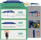 10x30 Heavy Duty Pop Up Canopy Tent with 8 Sidewalls, Dark Blue in Dark Blue, alternate view 7