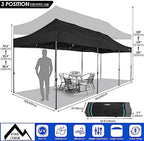 10x30 Heavy Duty Pop Up Canopy Tent with Sidewalls, Easy Up Canopy, alternate view 2
