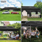 10x30 Heavy Duty Pop Up Canopy Tent with Sidewalls, Easy Up Canopy, alternate view 3