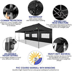 10x30 Heavy Duty Pop Up Canopy Tent with Sidewalls, Easy Up Canopy, alternate view 4