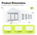 10x30 Heavy Duty White Party Tent with Storage Bags, alternate view 4