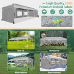 10x30 Party Tent: 10x30 Pop Up Canopy with Wheeled Bag - Tents for Parties with Patented Center-Lock Tech, 420D, alternate