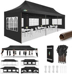10x30 Pop Up Canopy Heavy Duty with 8 Removable Sidewalls