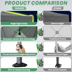 10x30 Pop Up Canopy One Push Party Tent with Air Vent Waterproof Commercial Outdoor Patio Gazebo for Parties, alternate view