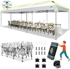 10x30 Pop Up Canopy One Push Party Tent with Air Vent Waterproof Commercial Outdoor Patio Gazebo for Parties
