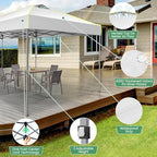 10x30 Pop Up Canopy One Push Party Tent with Air Vent Waterproof Commercial Outdoor Patio Gazebo for Parties, alternate view