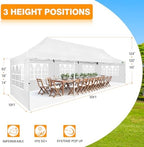 10x30 Pop up Canopy Tent for Parties, Roller Bag,8 Walls,4 Sandbags, alternate view 2