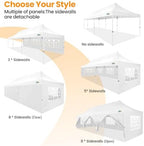 10x30 Pop up Canopy Tent for Parties, Roller Bag,8 Walls,4 Sandbags, alternate view 6