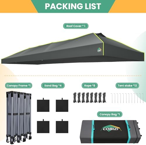 10x30 Pop Up Canopy Tent, Wedding Party Tent Without Sidewall One Push Setup Glow, 3 Adjustable Height Air Vent, alternate