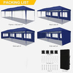 10x30 Pop Up Canopy Tent with 5 Sidewalls Party Tents for Parties Wedding Backyard Waterproof Outdoor Commercial, alternate