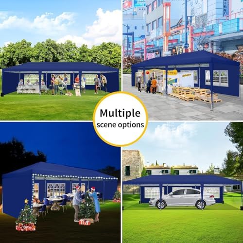 10x30 Pop Up Canopy Tent with 5 Sidewalls Party Tents for Parties Wedding Backyard Waterproof Outdoor Commercial, alternate