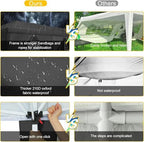 10x30 Pop Up Canopy Tent with 5 Sidewalls Party Tents for Parties Wedding Backyard Waterproof Outdoor Commercial, alternate