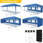 10x30 Pop Up Canopy Tent with 5 Sidewalls Party Tents for Parties Wedding Backyard Waterproof Outdoor Commercial, alternate