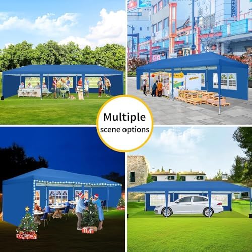 10x30 Pop Up Canopy Tent with 5 Sidewalls Party Tents for Parties Wedding Backyard Waterproof Outdoor Commercial, alternate
