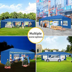 10x30 Pop Up Canopy Tent with 5 Sidewalls Party Tents for Parties Wedding Backyard Waterproof Outdoor Commercial, alternate