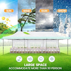 10x30 Pop Up Canopy Tent with Awning & Sidewalls, Heavy Duty Commercial 10X30 Canopy Tents Instant Waterproof, alternate view