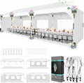 10x30 Pop Up Canopy Tent with Patented Center-Lock, Easy Setup Party Tent with 5 Removable Sidewalls, Wheeled